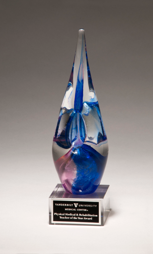 Blue and Violet Art Glass Award